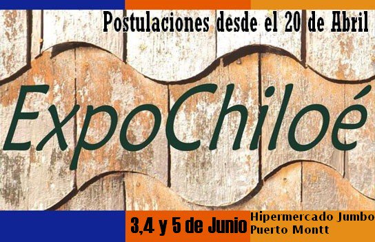 ExpoChiloe's tweet image. Eres Artesano, Creador o Emprendedor de Chiloé y Quieres Tener la oportunidad de Vender tus obras..??
@LaProvinciaCL