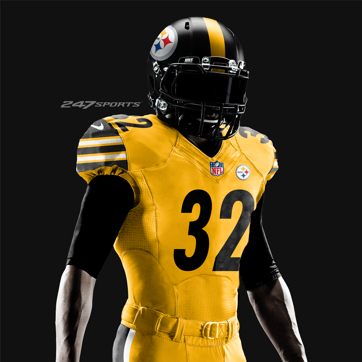 steelers gold jersey