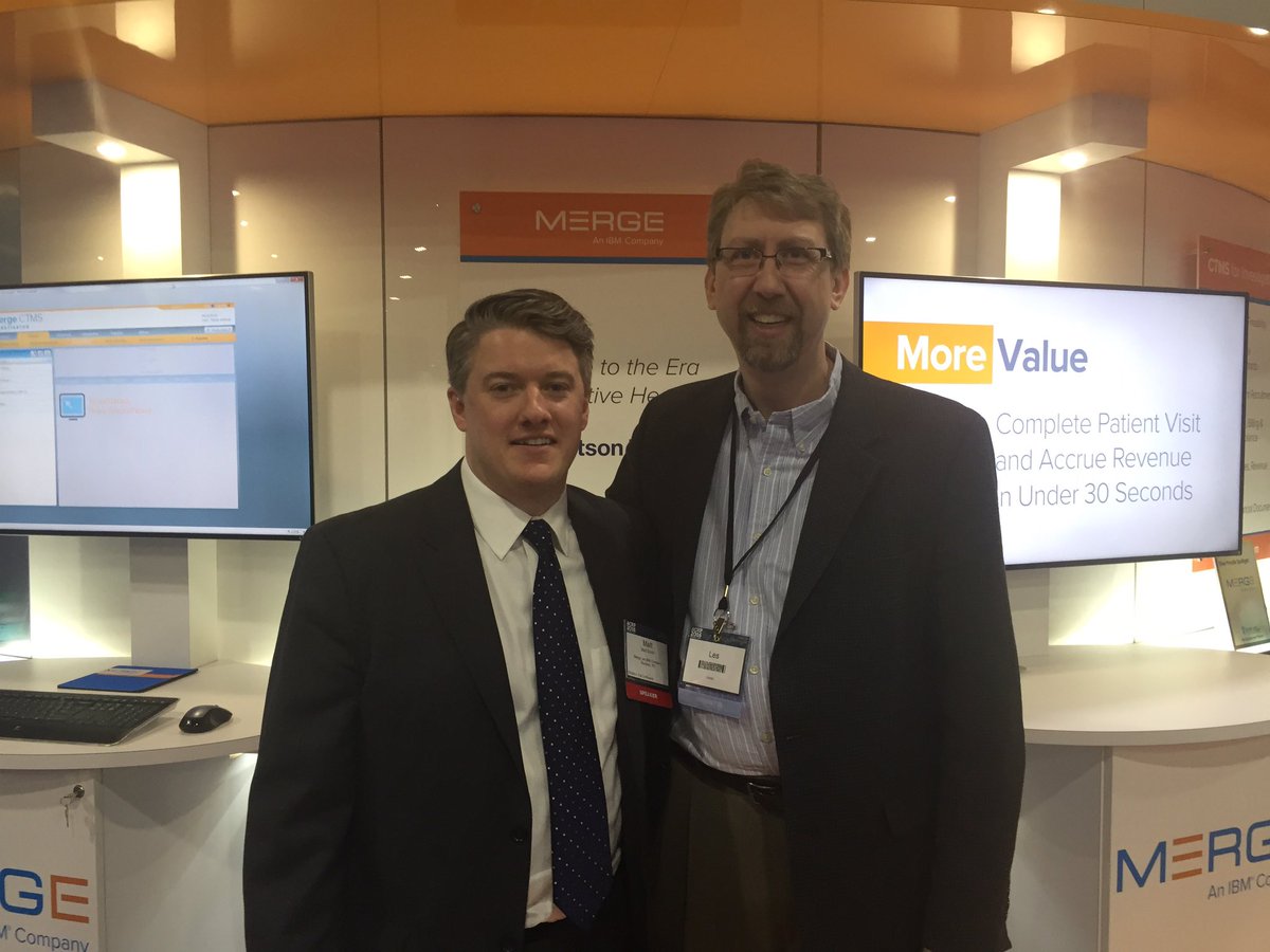 ljrdn3's tweet photo. Hanging out with the folks from Merge Healthcare talking about their site-focused CTMS. #ACRP2016 @eclinicalos https://t.co/YyiBSNrUyo