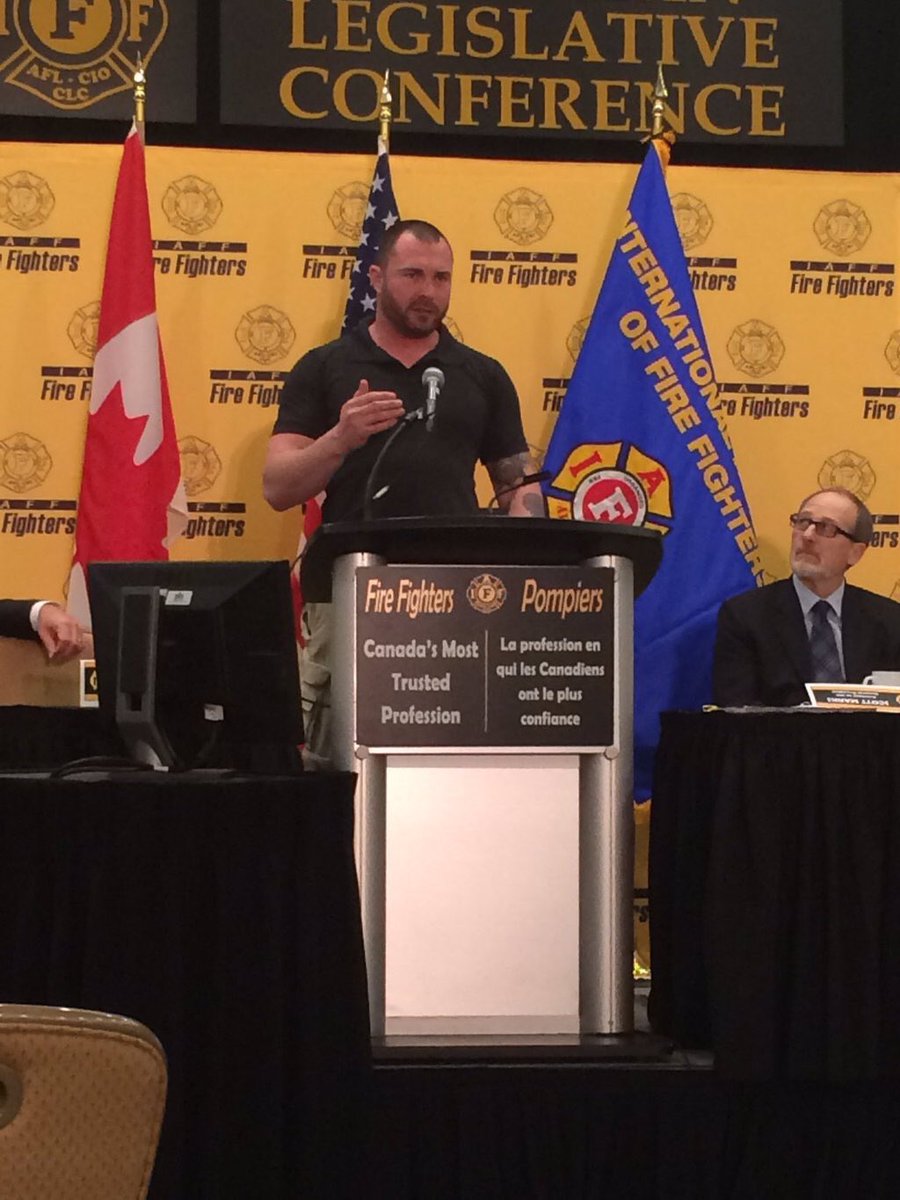 Thank you @JODYMITIC for being a leader and ally in bringing attention to PTSD. You are an inspiration! <a href="/IAFFCanada/">IAFF Canada Fire Fighters - Pompiers AIP Canada</a>