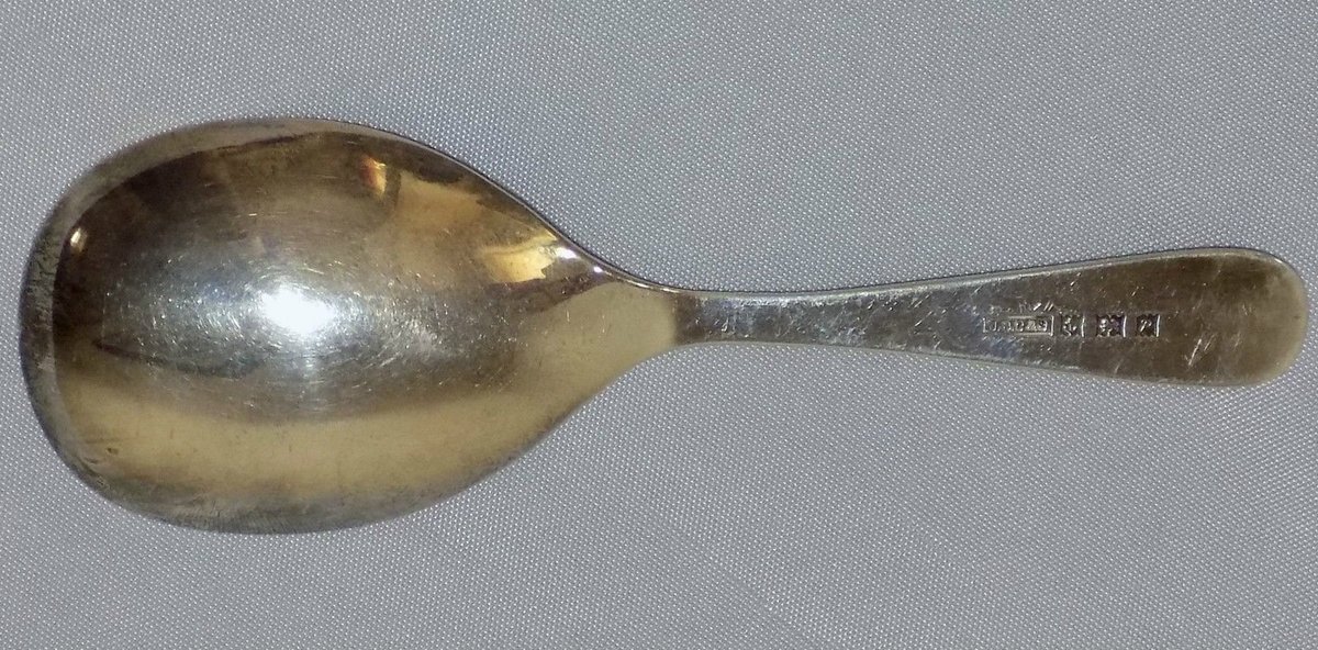 MandysTreasure's tweet photo. #Collectors #Auction - #Vintage #English Sterling #Silver #Tea #Caddy #Spoon JB #Chatterley https://t.co/eOBtPGiORd https://t.co/IDByMsVTKX