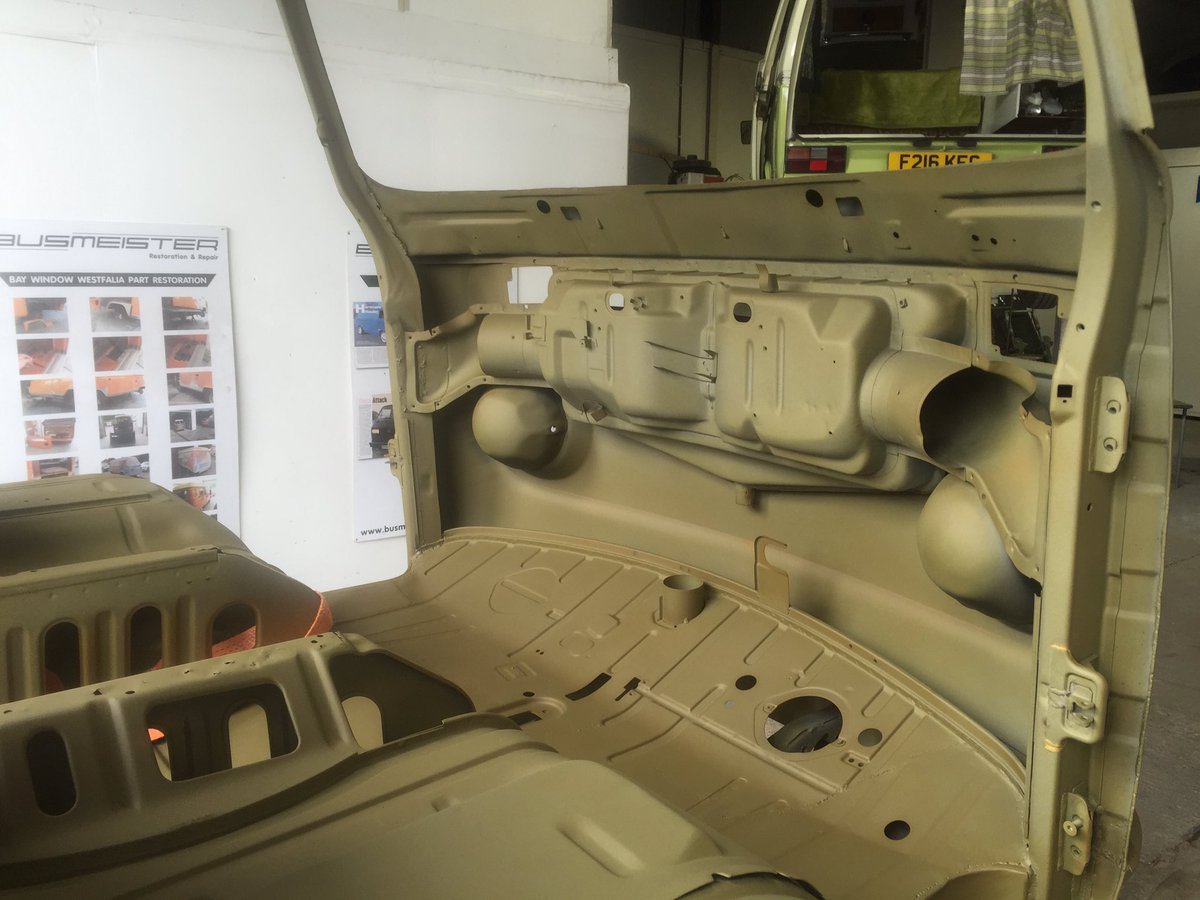 Etch primer on 1976 bay