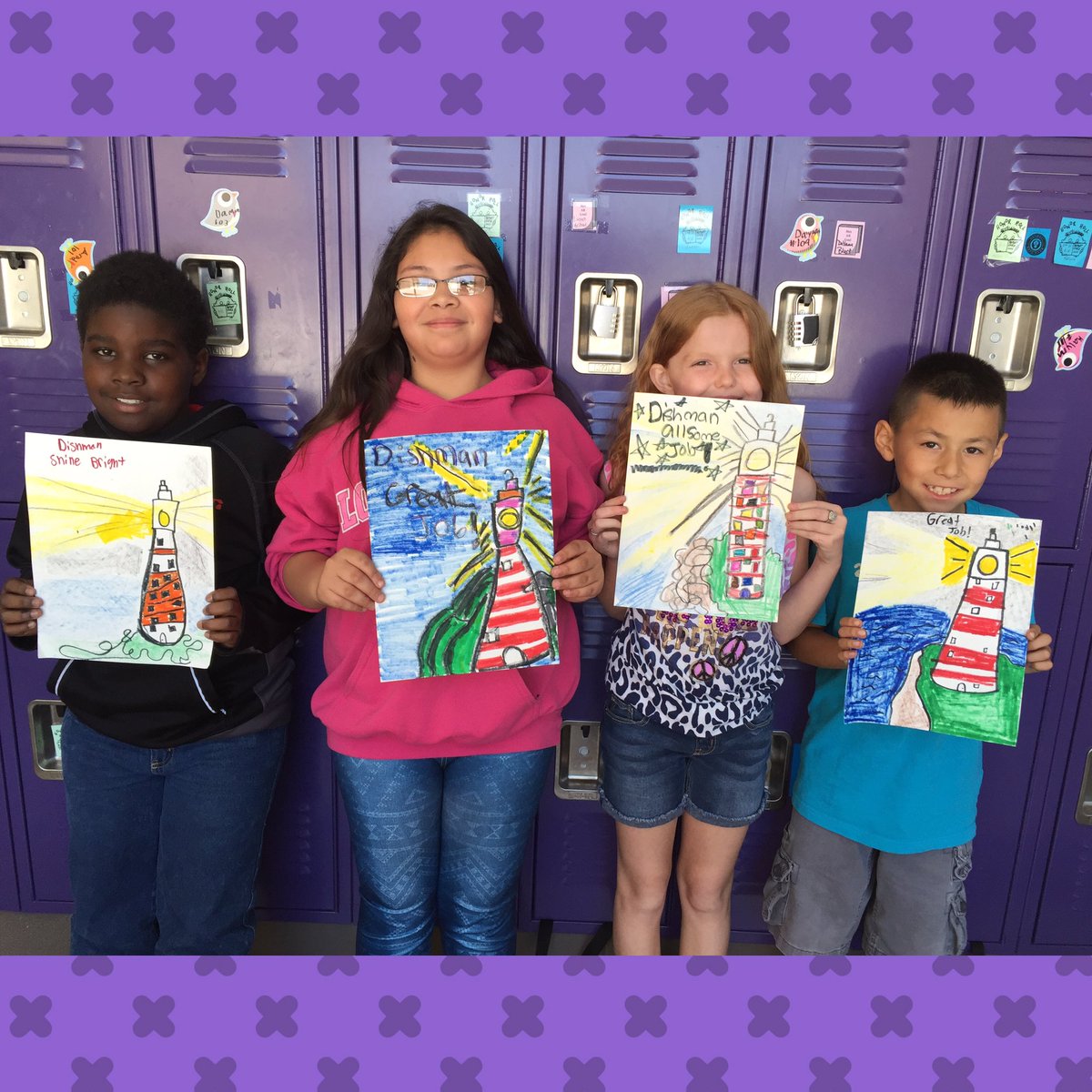 read2learn4life's tweet photo. 4th graders are celebrating earning Lighthouse Status 🎉🙌🏼💜💛!! @BGISDgaryfields @bgdishman @BGISD https://t.co/yyAUQUvAjK