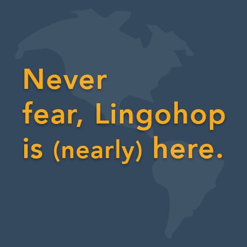 lingohop's tweet photo. Future linguists: get excited. Our Kickstarter goes live tomorrow. #Lingohop #Kickstarter #language #learning https://t.co/eclLtwynII