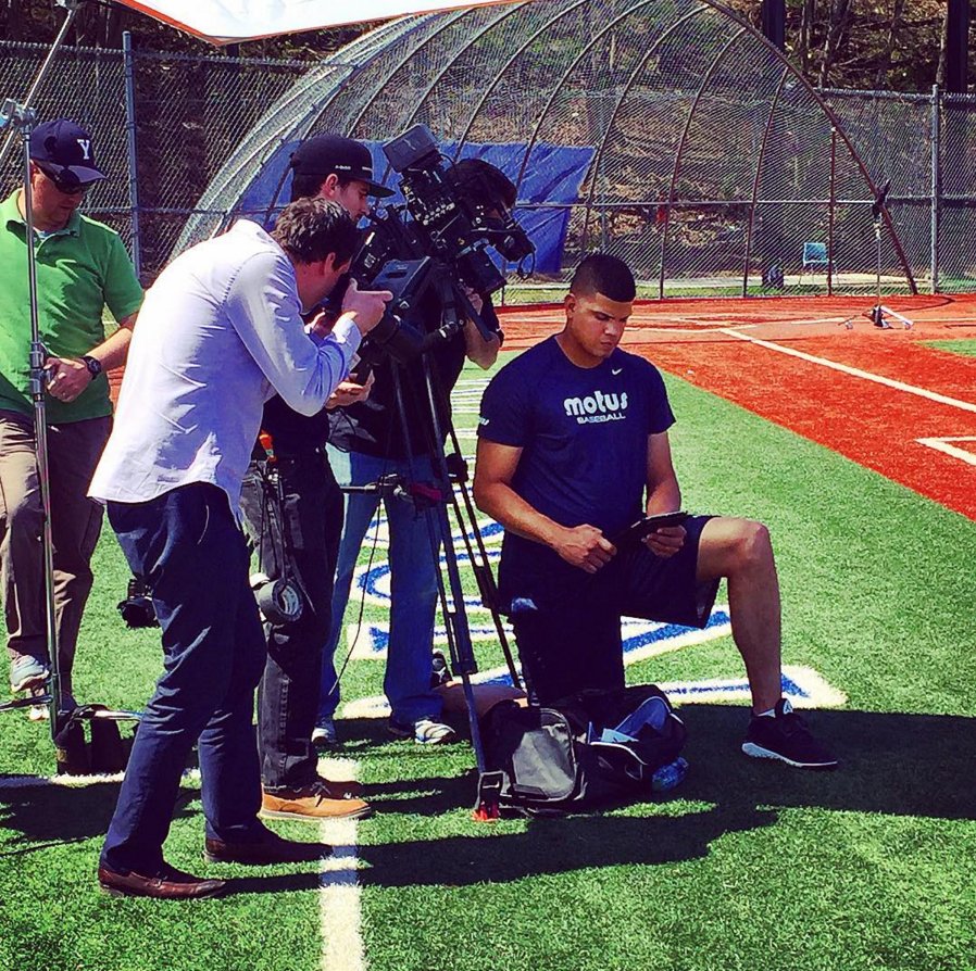DBetances68's tweet image. #BTS w/ @MotusGlobal. Excited to be apart of the team! 💪🏿 #motusbaseball #technology