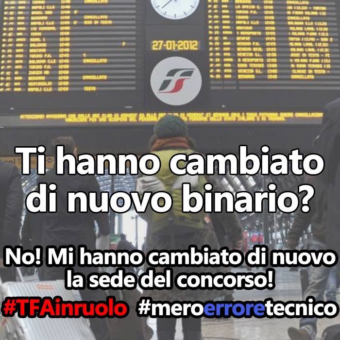 rain1509's tweet photo. Per un #meroerroretecnico  @MiurSocial cambia le sedi a 15 gg dal concorso!Con il @CoordNazTFA per il #doppiocanale https://t.co/sgs23DNKFZ