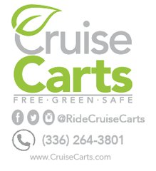 TasteNationCLT's tweet photo. Heading out to #TasteNationCLT tonight? Don't forget to check out @RideCruiseCarts after you park and as you leave! https://t.co/NZilt43IFm