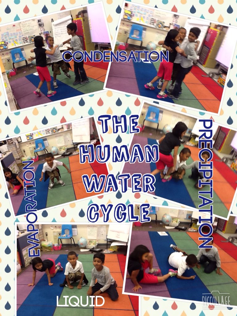 MrsASalvesen's tweet photo. Human #WaterCycle! #kinestetic learning #sbbas @sbsdba https://t.co/IIqSbvL3vw