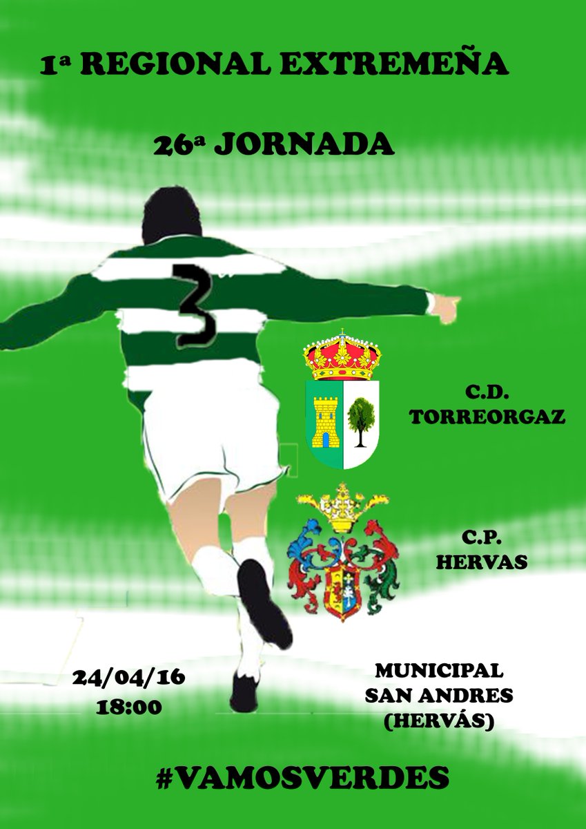 ULTIMO PARTIDO DE LA TEMPORADA¡¡¡¡

VIAJA CON EL EQUIPO HERVAS PARA ANIMARLE¡¡¡¡

#VAMOSVERDES