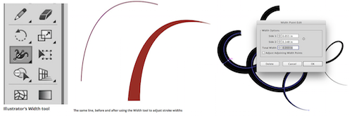 Markzware's tweet photo. #Adobe #Illustrator #Width #Tool: Vary #AI #Pen/#Pencil #shape #line #widths along a #stroke https://t.co/MNhcBSMFjn https://t.co/U5ypx6BmVj