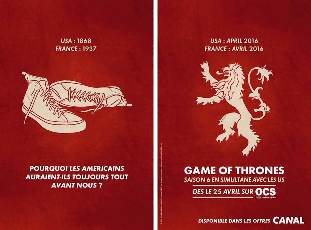 Pubenstock's tweet photo. Affichage pour OCS et son offre de voir GOT6 en simultané avec les USA par @BETCParis https://t.co/4sjRuxUWCV https://t.co/jY9g2vPr5O