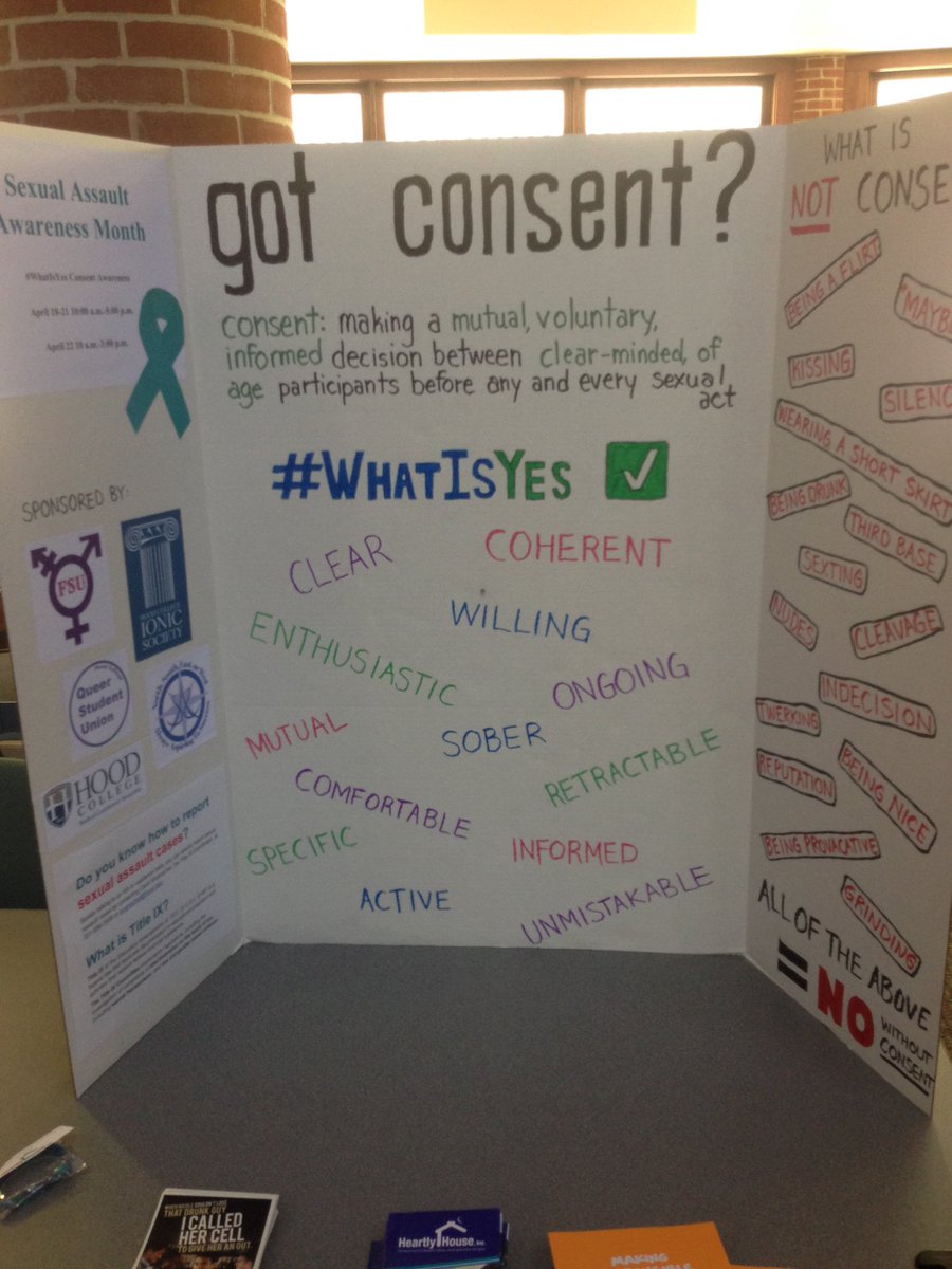 kayleneannawyn's tweet photo. I love what my school is doing for Sexual Assault Awareness Month. #WhatIsYes #ItsOnUs https://t.co/8ky2siTnBg