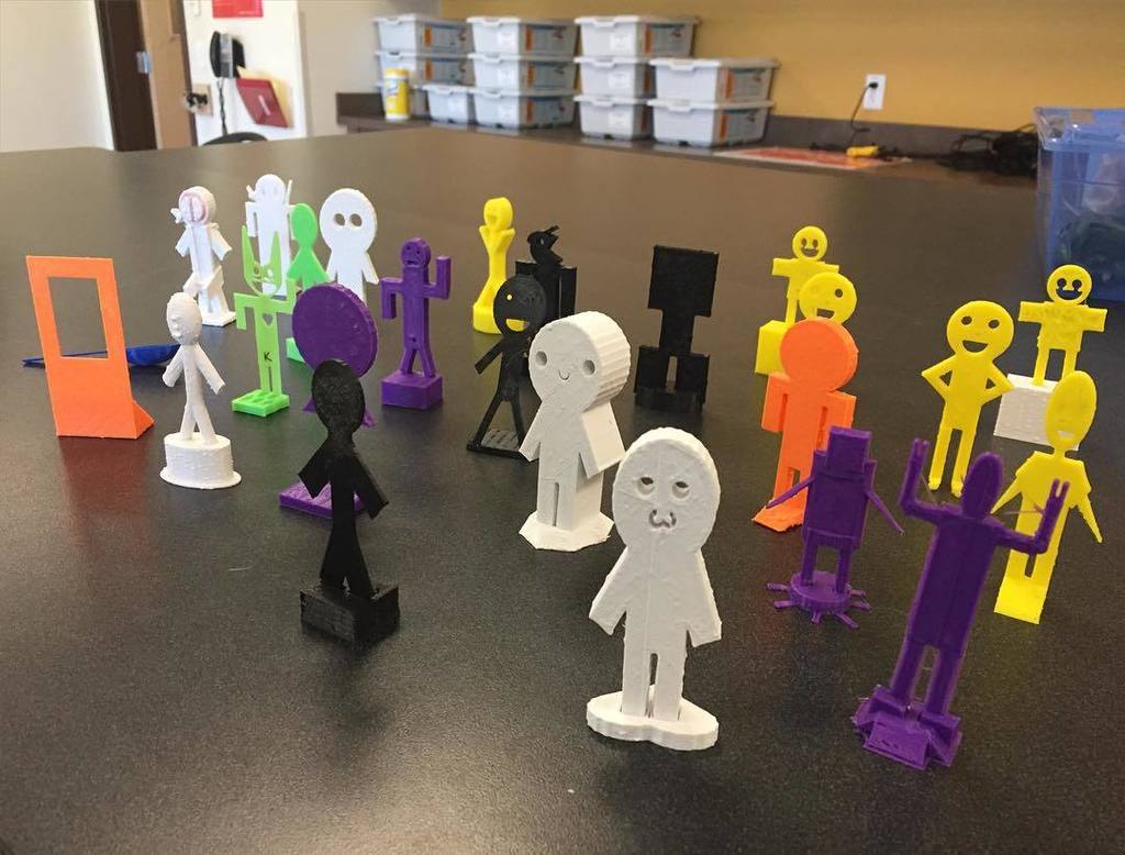 stevewclark's tweet image. Now that's an army of flatmen ready for battle #3DClass #nckodiaks #yycbe #3dprinting #3ddesign #t