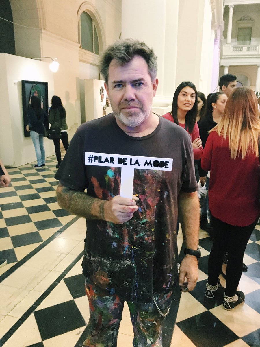 pilardelamode's tweet photo. El sábado pasado @MiloLockett después de su intervención artística en el Pasaje Dardo Rocha de La Plata #Manifiesto. https://t.co/y4Z2NK8OKT