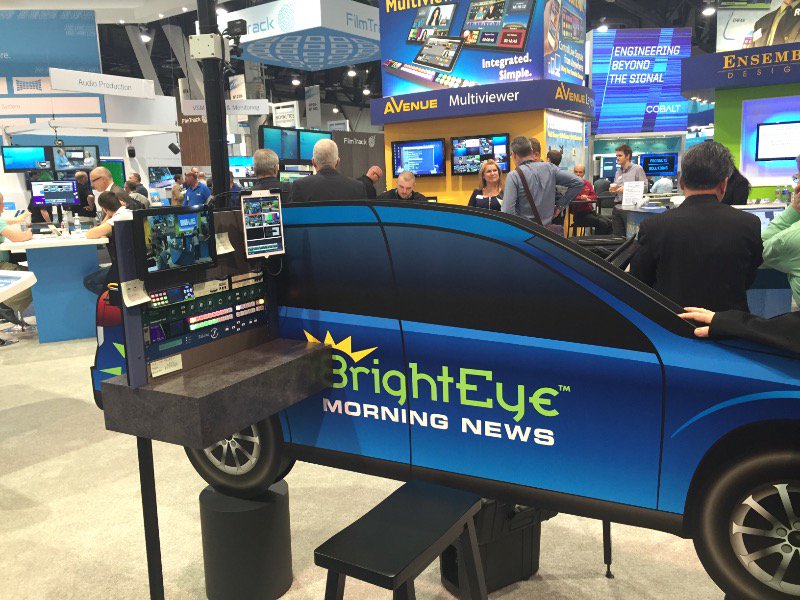 CEISALES's tweet image. Broadcast production live from your car! #brighteyeNXT450 @EnsembleDesigns #NAB2016