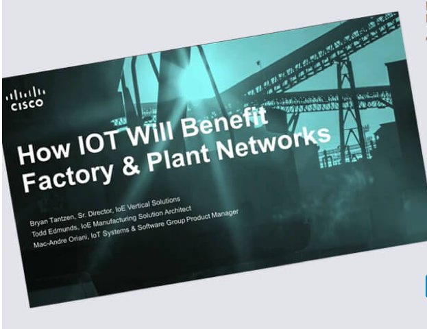 Top ways to create a connected factory #manufacturing #IoT @CiscoMFG bit.ly/1ME0RSH