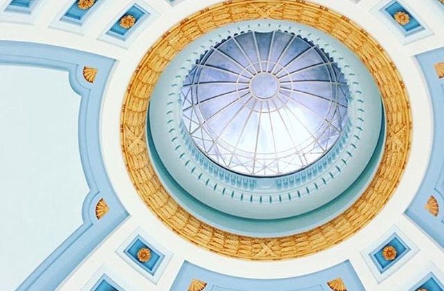 TravelManitoba's tweet image. Name that ceiling! Hint: The Hermetic Code Tours are held here. Awesome shot by instagram.com/kderk! #exploremb