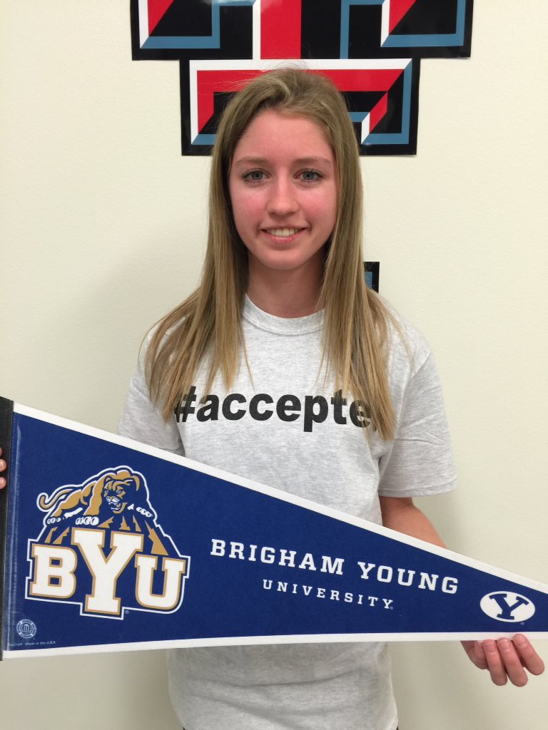 TustinHS's tweet photo. 🎓👍 Congratulations, Cara Chipman, on being #accepted to Brigham Young University @BYU #BYU #tillerpride https://t.co/A9eSuW7Z7T