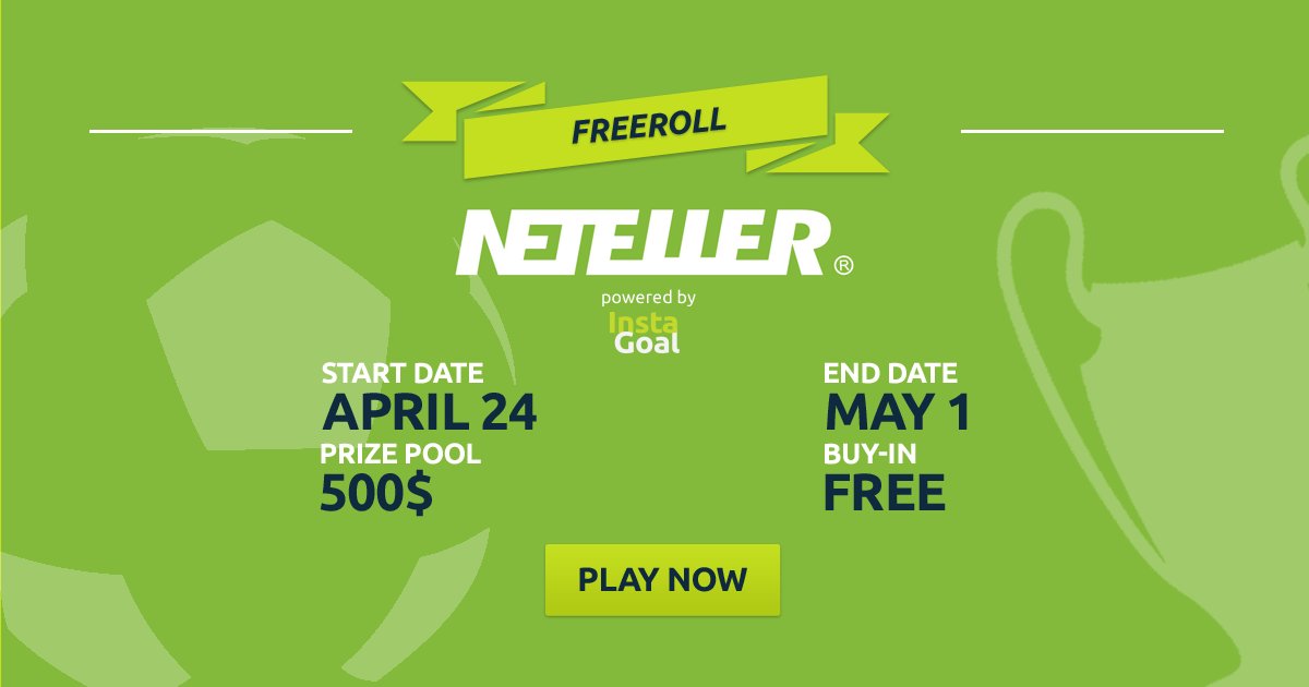 InstaGoalcom's tweet image. Freerolls are starting! JOIN now: bit.ly/IGTourneys
