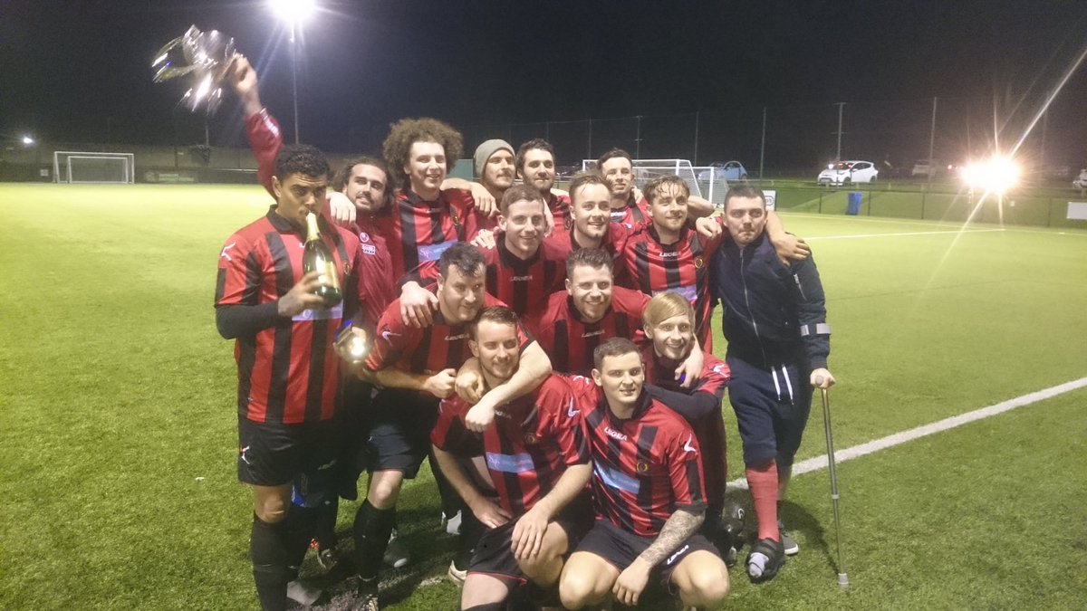 StapletonAFC's tweet photo. Two teams, only one winner! Great game of football tonight! #UpTheStapes #CupRun #StapesFamily https://t.co/QlOpkwAdmq