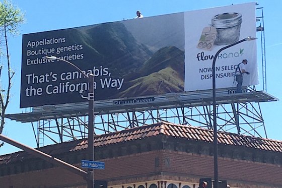 7x7's tweet photo. The first major ad campaign for a cannabis brand sprouted up on Bay Area billboards today: https://t.co/lBnHfUDRhj https://t.co/bpsrY7BSUo