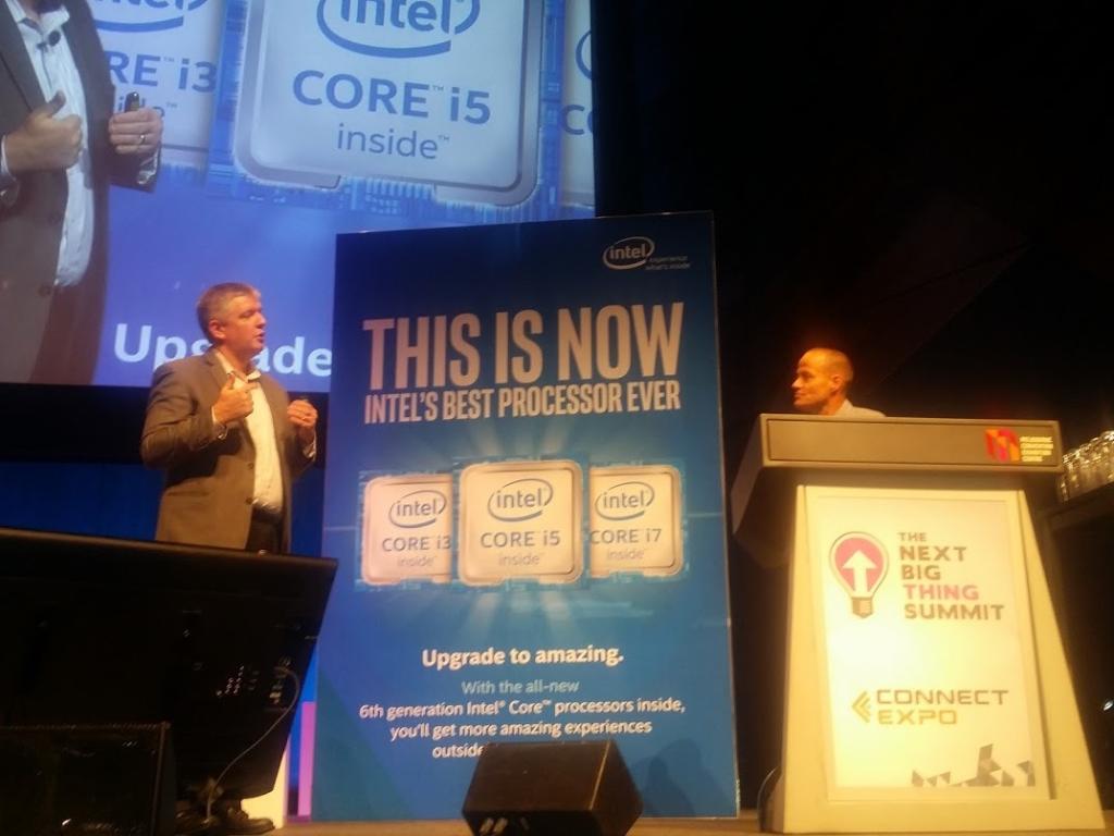 IntelANZ's tweet image. #WorkingBetter: @kate_burleigh &amp;amp; @tommgarrison discuss Intel&apos;s 6th Gen Core vPro &amp;amp; vortex of change! #NextBigThingAU