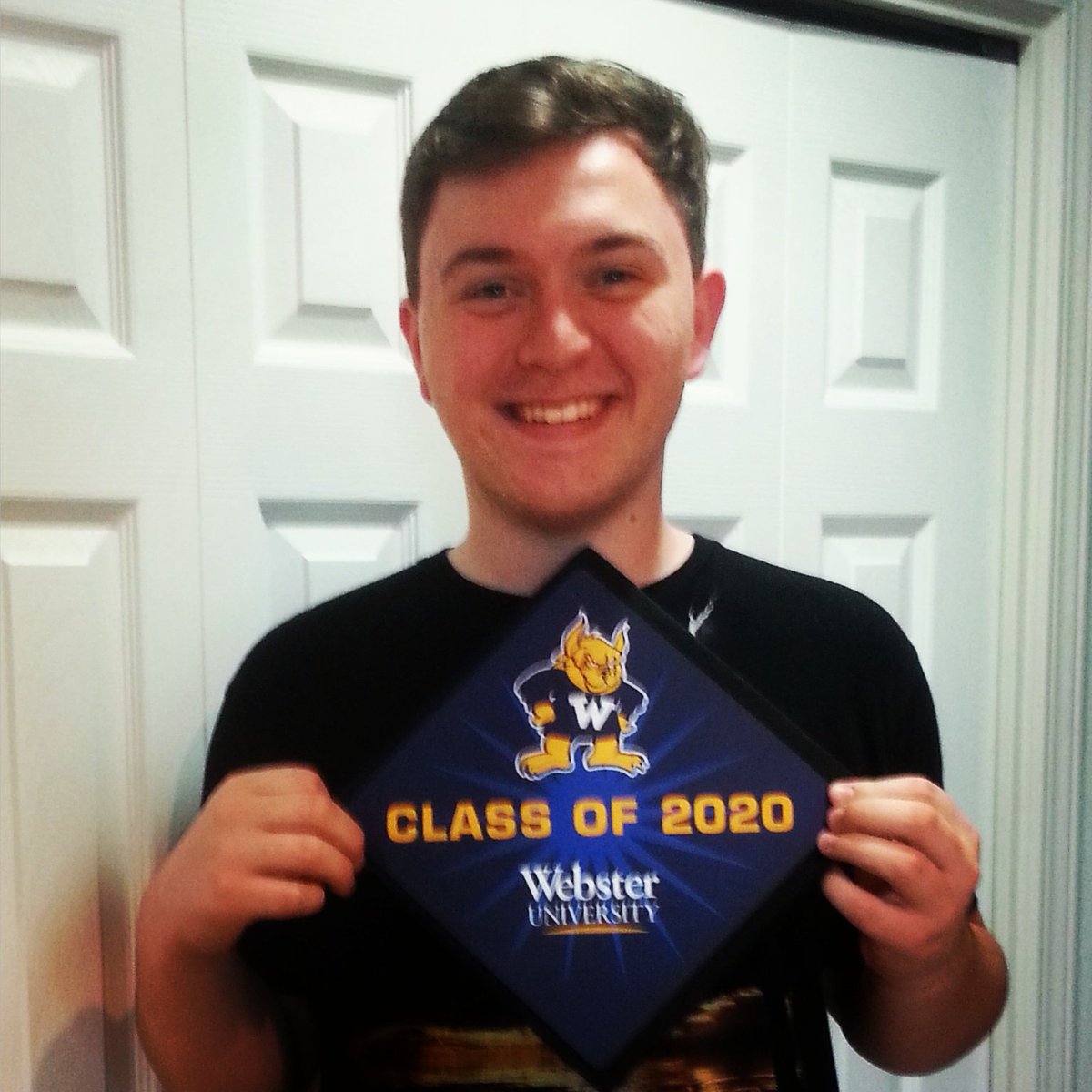 CodyRoecker's tweet photo. I am happy to announce I am going to Webster University next year!!!!! #websterbound #classof2020 https://t.co/HqHcOFCRZZ