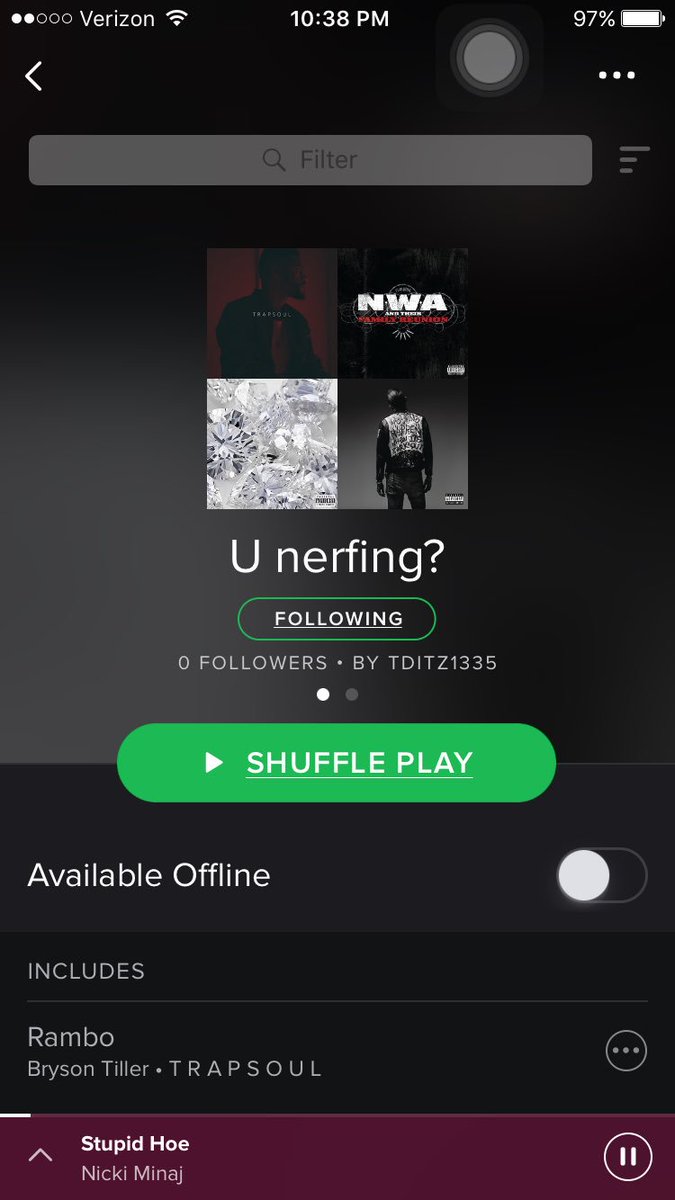 horne_emily's tweet photo. Anyone who is nerfing and needs some fire to listen to, follow Tony on Spotify🔥🔥🔥 https://t.co/0y4QMwNu4u