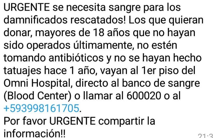 fmolestinae's tweet photo. #VamoHacele #TeAmoEcuador importante información https://t.co/kUdmS9yHzX