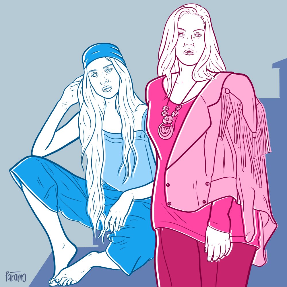 paramoart's tweet photo. Illustration for the @bebodyaware project. Models: Charmaine San Pedro @duffy_tia 
#art #nobodyshame #bodypositivity https://t.co/CwGWIjcQJW