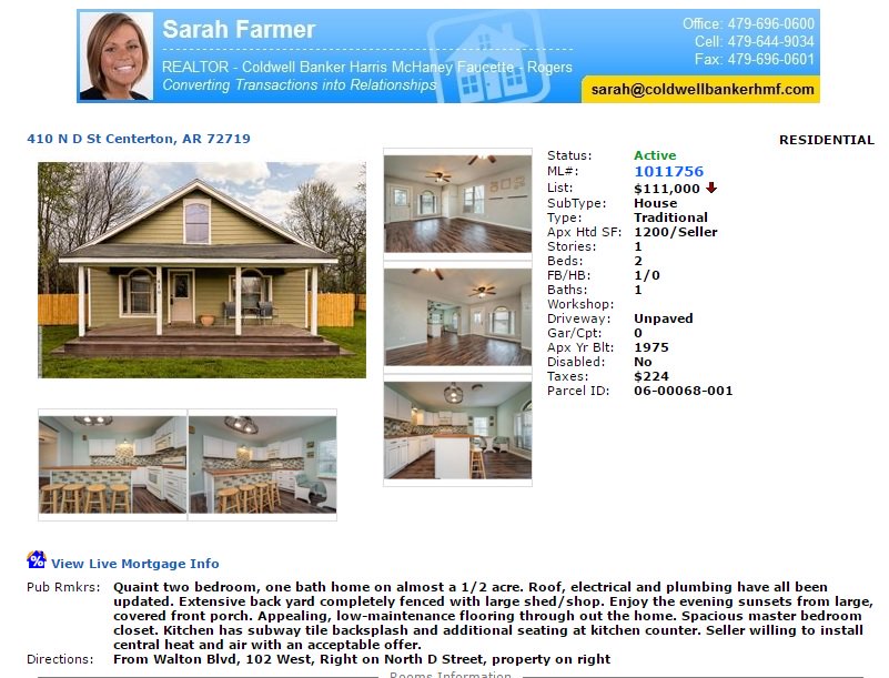 SarahSellsNWA's tweet photo. Check out this CUTE home that qualifies for RD financing
#rdfinancing #SarahSellsNWA #buyers #Home #Centerton https://t.co/akZyJDmD9E