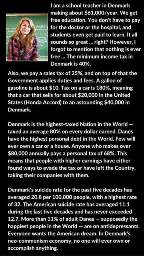 YDoWeCare's tweet photo. Makes u think about the real cost of free tuition? Socialism won't work #YDoWeCare @BernieSanders @realDonaldTrump https://t.co/7PnaH9Sl3L