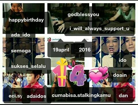 eci_sy's tweet photo. @ada_ido happy birthday 💞 yang ke14th 🎉 aku juga udah ngucapin lewat cp kok:v gbu and wish you all the best 😻ilysm 💞 https://t.co/cL2ZhbaY2U