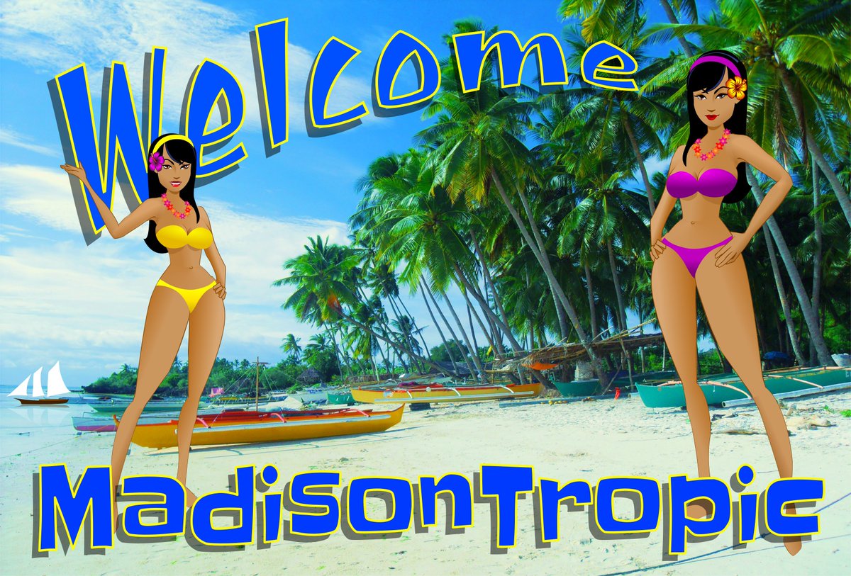 TheMadTropic's tweet image. Here's an oldie I'd forgotten about. A postcard from madisontropic.com #MadTropic
