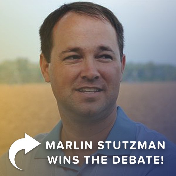 GoMarlin's tweet photo. In tonight's debate, Marlin proved he is the conservative outsider who is going to take on the broken system in D.C. https://t.co/FFjv3MVkGb