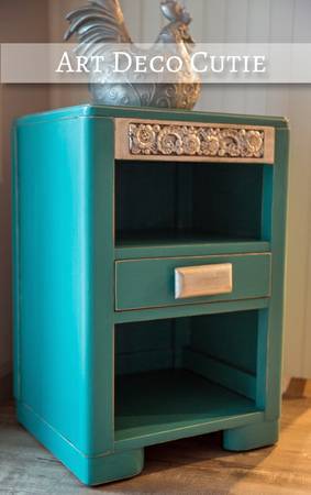 Art Deco Style Nightstand $95 buff.ly/1NyhsSI