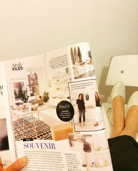 saganeditions's tweet photo. #SouvenirStudios feature in @HouseandHome mag... I spy #saganeditions! Our full roster of #prints avail @ Souvenir! https://t.co/fOFE30391y