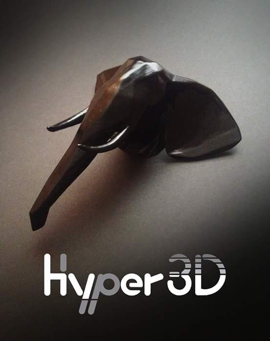 sam89ed's tweet photo. Hyper 3D! 
3D print service. Geometric elephant https://t.co/jNKoFVWDxt