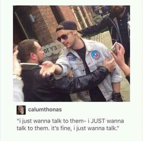 when you hear them mumble something behind their back after the fight is over