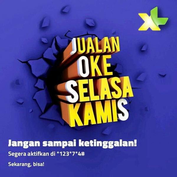 Jangan lewatkan penawaran spesial dari #JOSS hari ini dengan cek *123*7*4# atau dari MyXL sekarang juga!