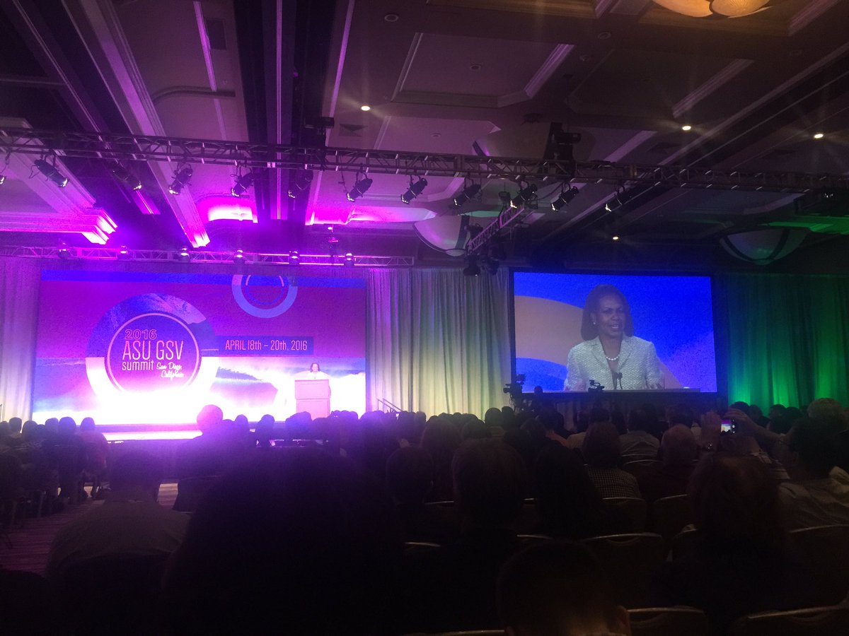 kalebrashad's tweet photo. We are not held prisoners of our past or our class -@Dr Condoleeza Rice #asugsvsummit sing it sister!!! https://t.co/bAmZKOhxwc