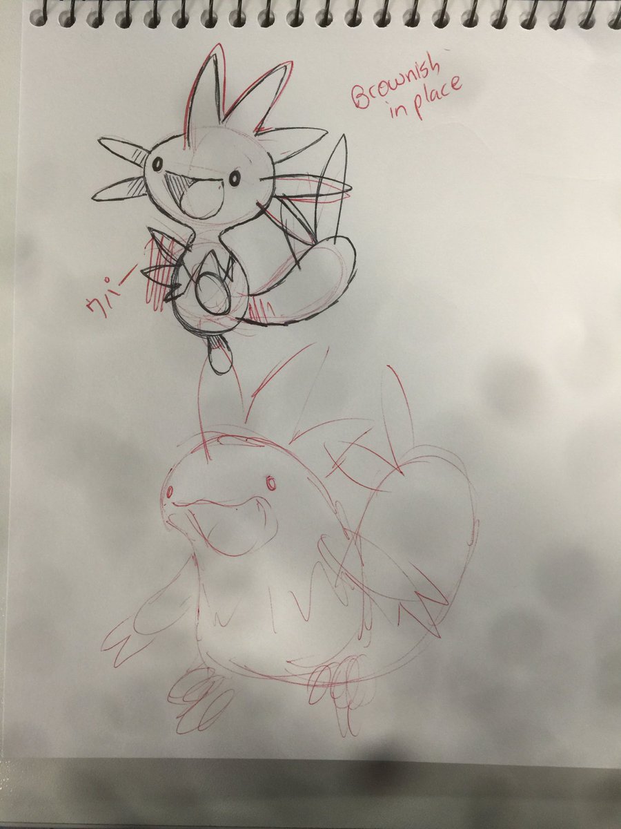 cscdgnpry's tweet image. Just a few of the final #frostsnow #bloomforest fakemon!!!!