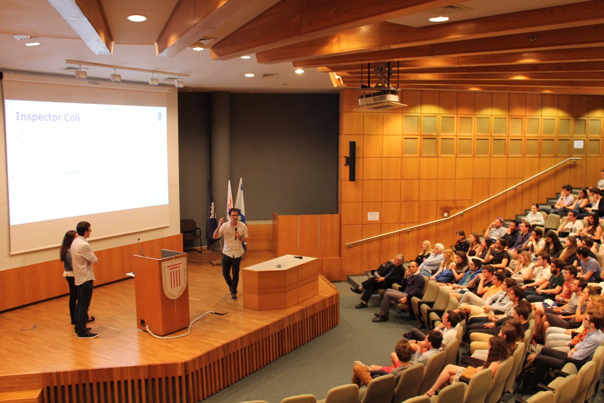 Business school came to the #technion hear about our #iGEM progect.