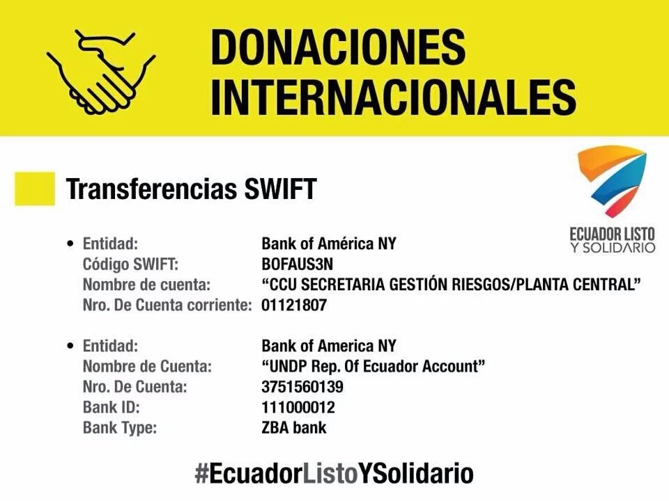 AnyFC's tweet image. @msleamichele Help us please! Ecuador needs you!  Any donation will save many people! Thanks!
