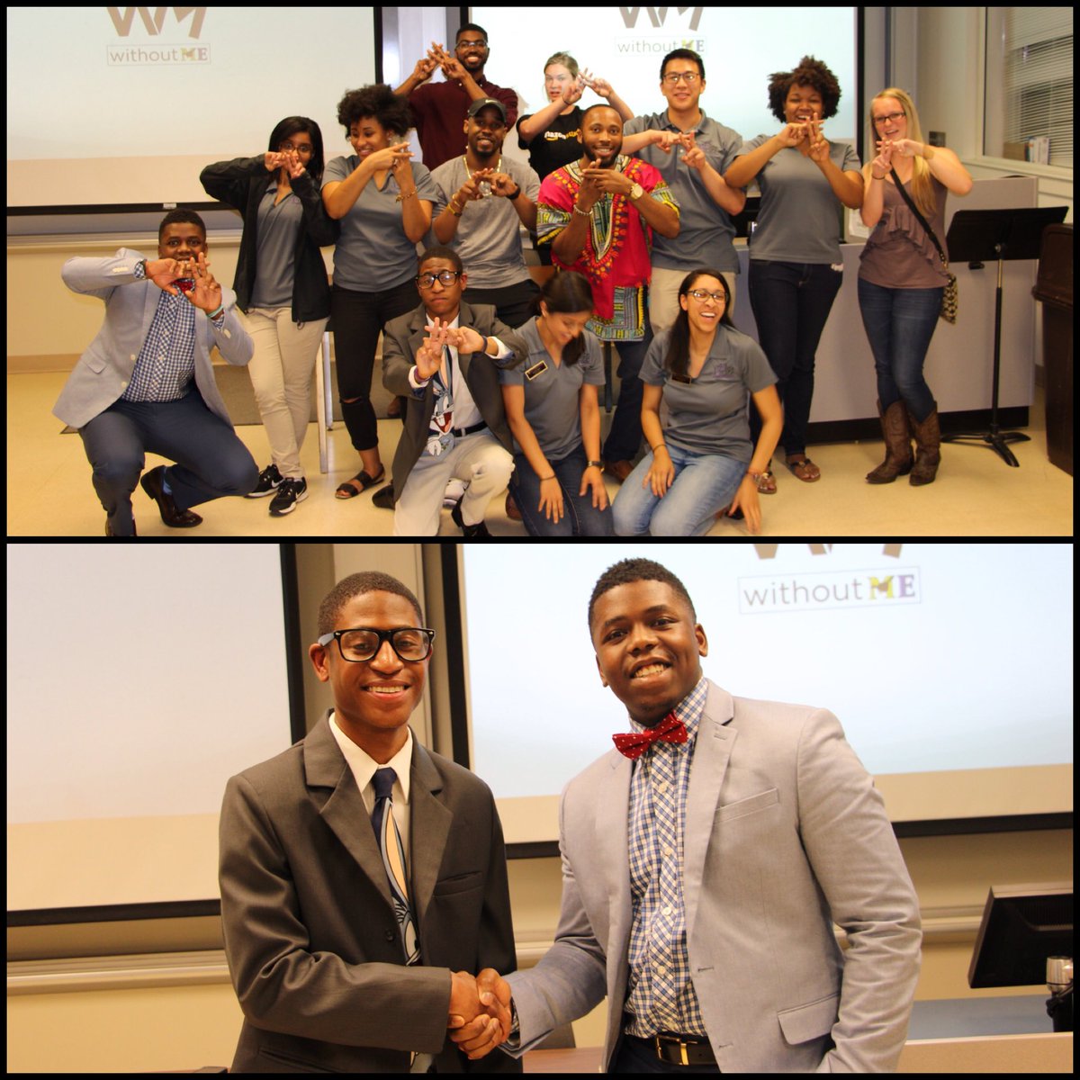 ECUWithoutMe's tweet image. So proud of our #ECUWithoutMe team members, James and Nick, for presenting to fellow Pirates!  #ecuwithoutme