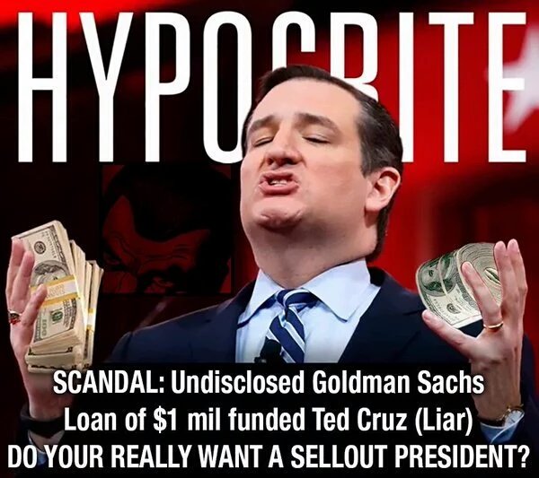 gs777gs777's tweet image. #TedCruz #LyingTed "This IRS is so corrupt" SERIOUSLY? Pointing the finger at others about corruption? HYPOCRITE !