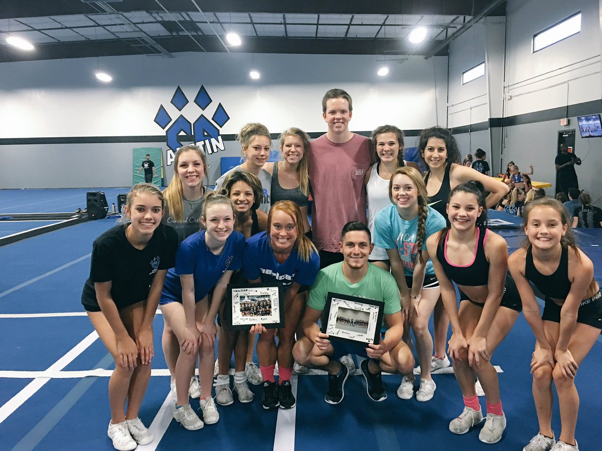 Last practice for 2015/16 PlatCats!😿It's been an awesome season! Thank you X &amp;Tanner for everything!🙏🏻💙<a href="/CA_AustinTX/">Cheer Athletics Austin</a>