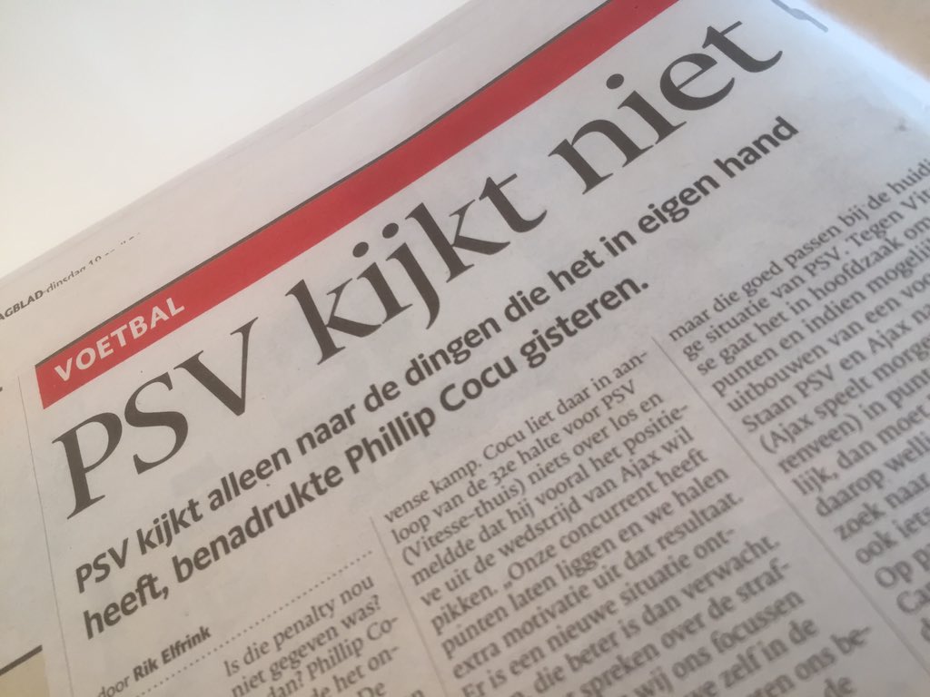 @ToonGerbrands <a href="/PSV/">PSV</a> <a href="/Koffiepraatjes/">Coffee3</a> vorige week een inspirerende presentatie van toon gerbrands over focus. Voila!