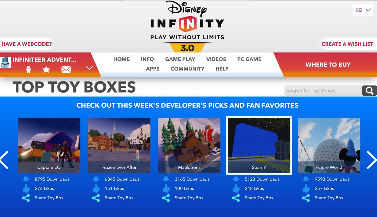 Infiniteering's tweet photo. So awesome to see Soarin' alongside all these amazing Toyboxes! Hope you all enjoy! #1stToybox #Soarin #WDWProject https://t.co/KoxrIJe2bQ