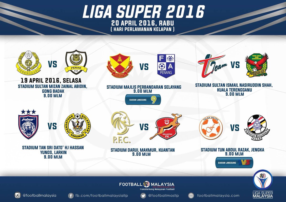 BJJK_official's tweet photo. #MSL2016 #LS08
1 perlawanan malam ini  ,
5 lagi perlawanan malam esok 
live FeldaPDRM SGORvPENANG

#TTEAMvKDH 
#bjjk https://t.co/AoGJnpySac